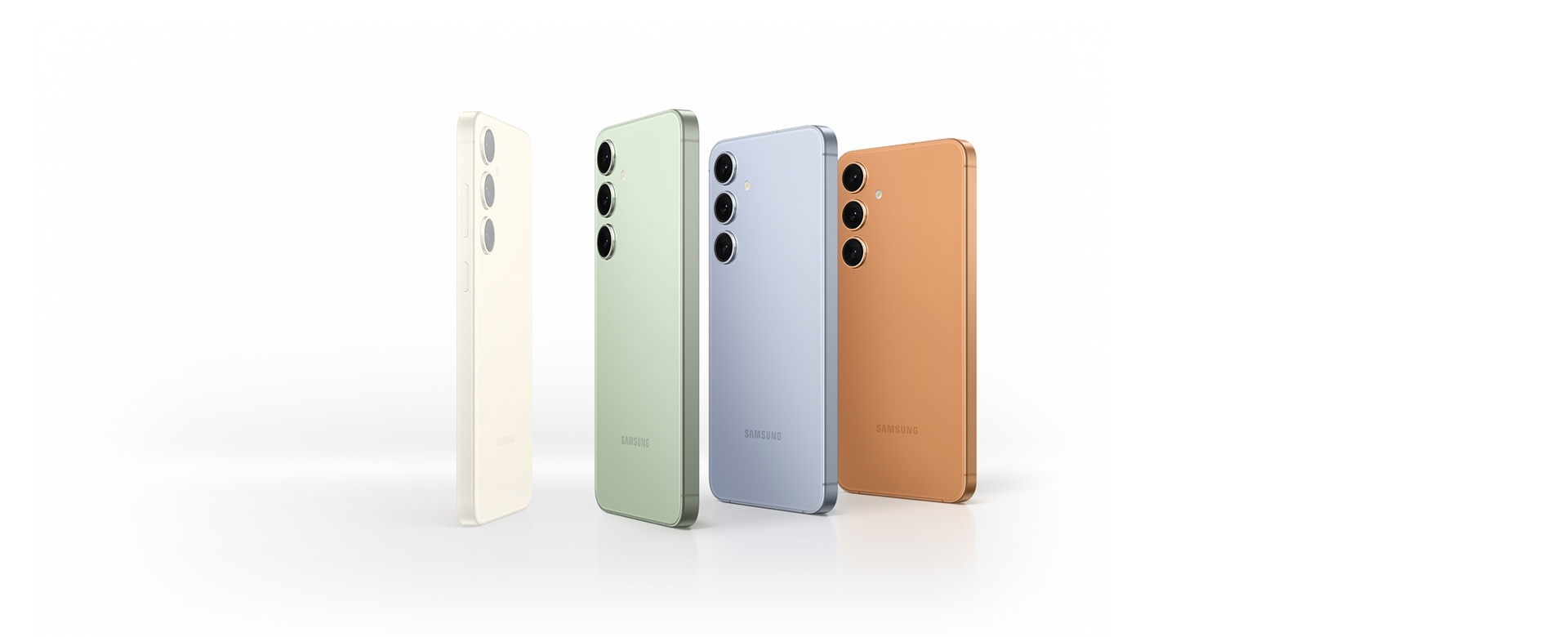 Samsung Galaxy S24 em cores exclusivas: amarelo, verde, azul e laranja