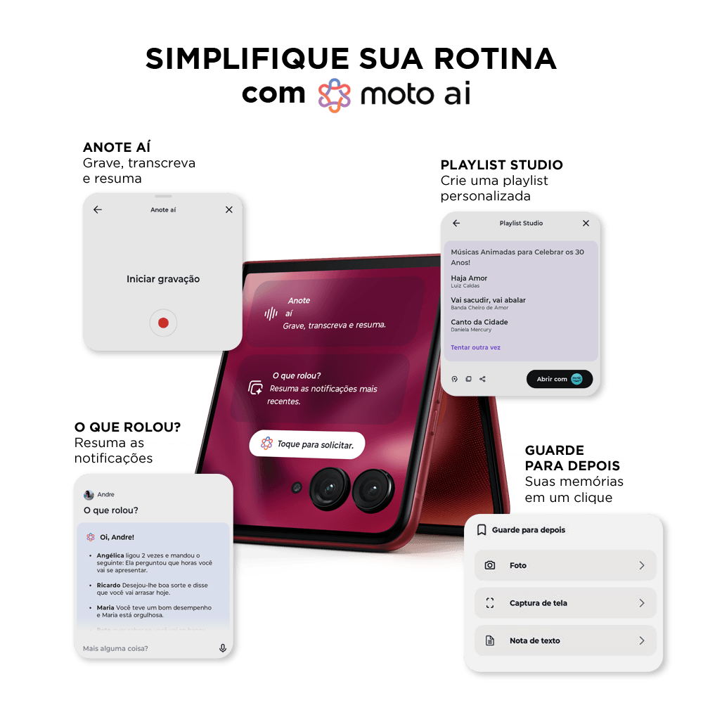 Recursos Moto AI do Motorola Razr 60 Ultra para facilitar a rotina