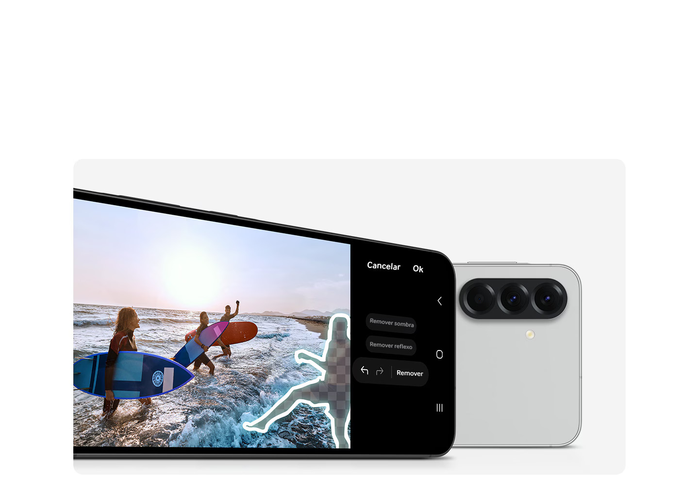 Samsung Galaxy A56 5G exibe edição de fotos com inteligência artificial e apagador de objetos