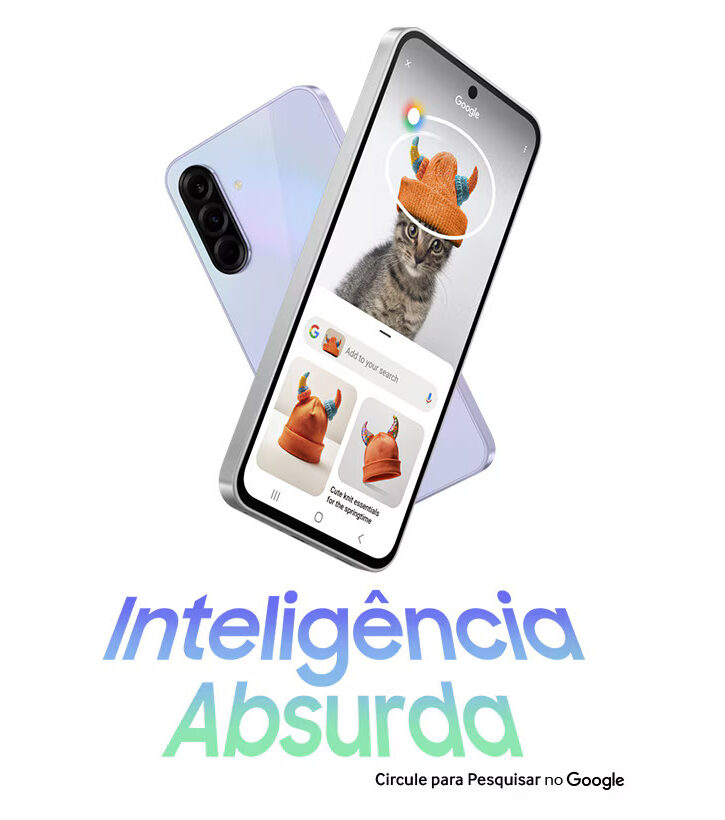 Samsung Galaxy A56 5G com recurso de IA Circle to Search e edição de imagem generativa